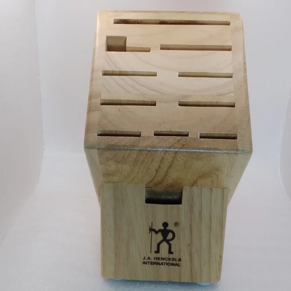 JA Henckels International Wood KNIFE BLOCK 11 Slot Cutlery Storage 35100-112